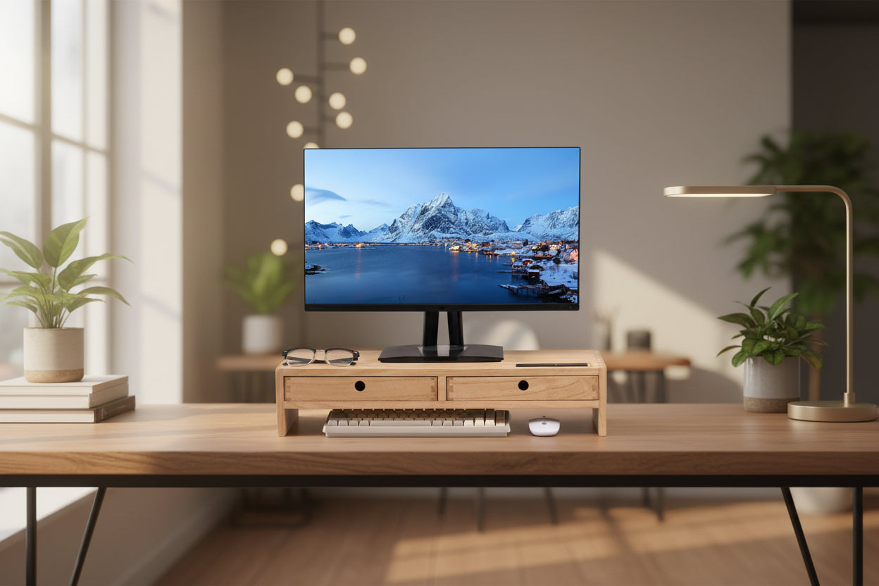 Monitorständer aus Holz mit Rutschfestes Eigenschaften für Homeoffice